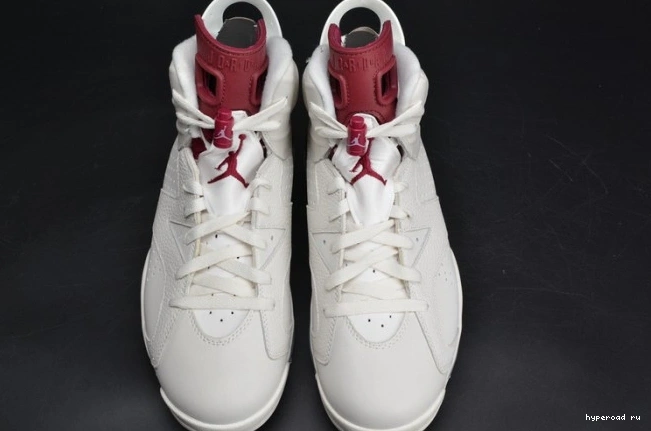 Retro Jordan 384664-116 Maroon white Air 6 0619
